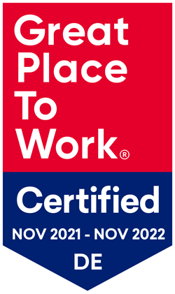 Auszeichnung: Great Place To Work - Certified Nov. 2021 - Nov. 2022