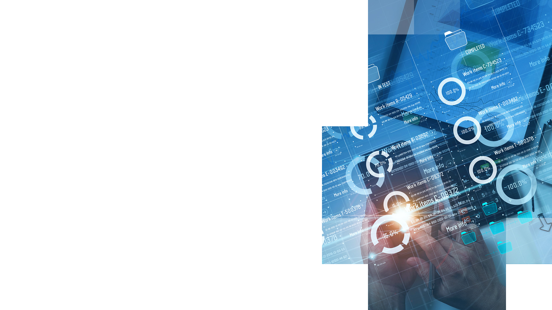 Illustration showing digital services and software development.